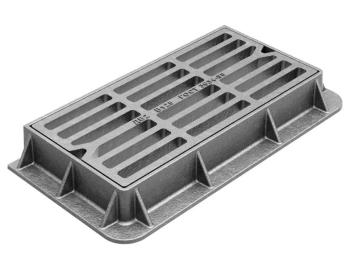 Дождеприемник прямоугольный (ДБ2) B125 940x470х100мм (12.5т) БКМЗ