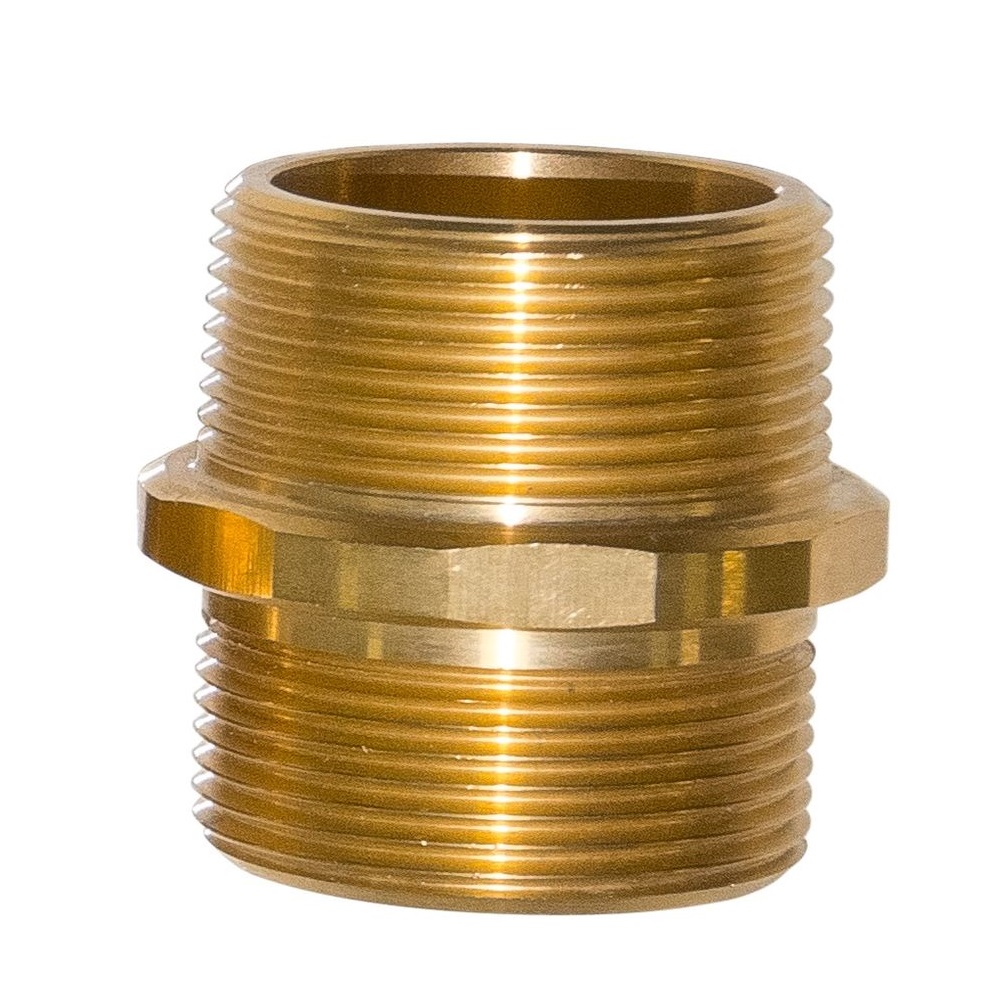 Ниппель латунь никелир. НР/НР Ду 20 (3/4")