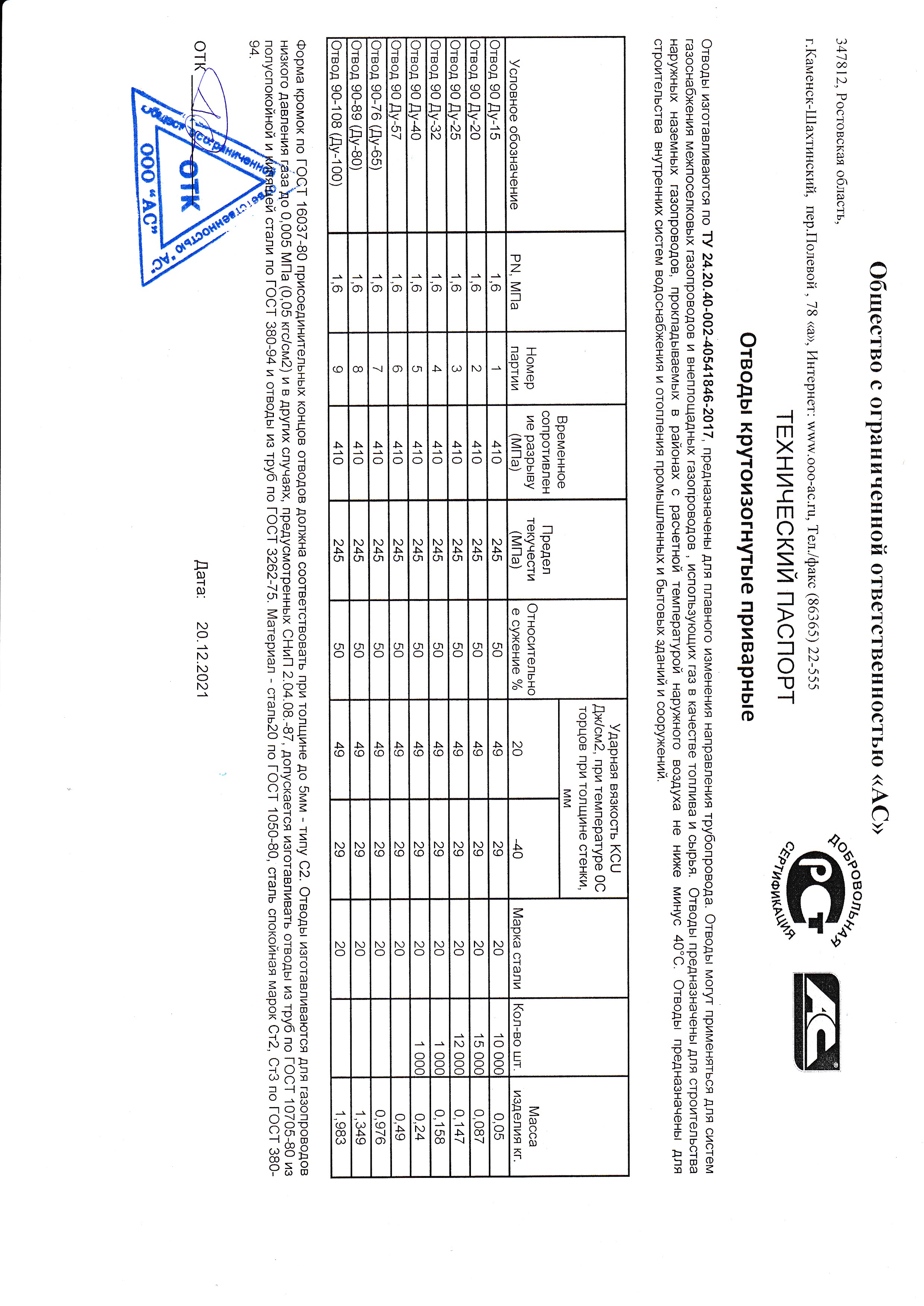 (33,7х2,8 (10шт-мешок, поддон - 7200шт))